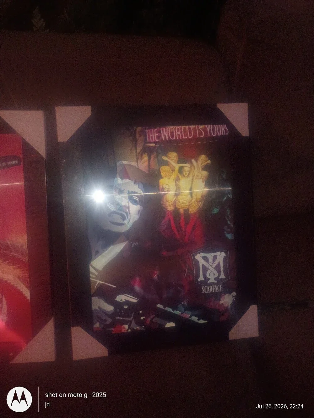 Framed Holographic Scarface Pictures